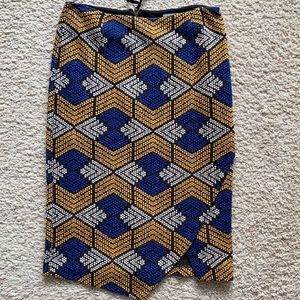 Anthropologie printed skirt